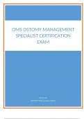 OMS Ostomy Management Specialist Certification Exam