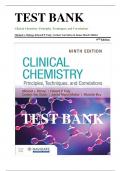 TEST BANK Clinical Chemistry: Principles, Techniques, and Correlations Michael L. Bishop, Edward P. Fody, Carleen Van Siclen & James March Mistler 9 TH Edition