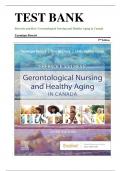 TEST BANK Ebersole and Hess' Gerontological Nursing and Healthy Aging in Canada Veronique Boscart 3 RD Edition