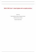 WGU C792 Task 1 Latest Update with complete solution