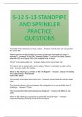 S-12 S-13 STANDPIPE AND SPRINKLER PRACTICE QUESTIONS