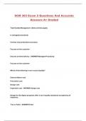 SCM 303 Exam 2 Questions And Accurate Answers A+ Graded