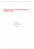 WGU FEA1 Task 1,2 and 3 Bundle with complete solution