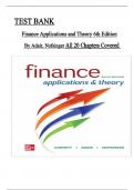 Finance Applications and Theory 6th Edition Test Bank by Cornett, Adair & Nofsinger, All Chapters 1 to 20 Covered, Verified Latest Edition, ISBN: 9781264101580