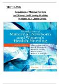 Test Bank for Foundations of Maternal-Newborn and Women's Health Nursing 8th Edition by Murray, ISBN: 9780323827386, All Chapters 1 to 28 Covered, Verified Latest Edition