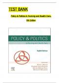 mason policy politics in nursing and health care 8th edition by Elizabeth Lynne Mason, Diana J.; Perez, Adrianna; McLemore, Monica R.; Dickson-Test Bank All  Chapters Covered ,Latest Edition, ISBN:9780323554985