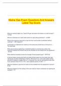 Maine Gas Exam Questions And Answers Latest Top Score.