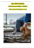 Solution Manual For Child Abuse and Neglect, 3rd Edition by McCoy & Keen, All 1-14 Chapters Covered ,Latest Edition, ISBN:: 9780367404871, 