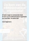 De kern van de administratieve organisatie Jan-Carel Bast 4e editie met complete oefentoets