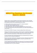   NAVLE Prep Questions And Answers Rated A+ 2024/25.