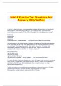 NAVLE Practice Test Questions And Answers 100% Verified.