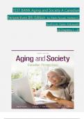 TEST BANK For Aging and Society: Canadian Perspectives 8th Edition by Mark Novak, Herbert C. Northcott, Verified Chapters 1 - 20, Complete Newest Version