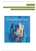 TEST BANK For Business Ethics Ethical Decision Making and Cases, 13th Edition By O. C. Ferrell, John Fraedrich, Verified Chapters 1 - 12, Complete Newest Version