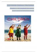 TEST BANK For Children 15th Edition By John Santrock, Jennifer Lansford and Kirby Deater-Deckard All 1-16 Chapters Covered ,Latest EditionISBN:9781260726794