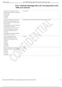 D311_ WGU Microbiology with Lab_ Pre Assessment with answers graded a+