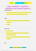 BOSH-CHAPTER 1-CHAPTER # Questions and Answers Grade A+