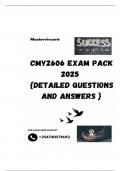 CMY2606 EXAM PACK 2025  {DETAILED QUESTIONS AND ANSWERS }