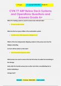 CVN 77 ABF Below Deck Systems  and Operations Questions and  Answers Grade A+