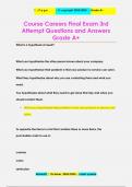 Course Careers Final Exam 3rd  Attempt Questions and Answers Grade A+