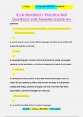 ICLA Standard 1 Practice Test Questions and Answers Grade A+