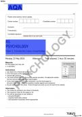 AQA-7181-1-PSYCHOLOGY QUESTION PAPER 1:Introductory topics in psychology-AS LEVEL-13May24-PM