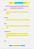 ICLA study guide Questions and  Answers Grade A+