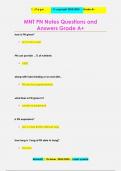 MNT PN Notes Questions and  Answers Grade A+