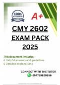 CMY2602 EXAM PACK 2025