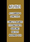 AFL1501 ASSIGNMENT 6 SEMESTER 2 2024. {DUE NOVEMBER 2024}