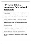 Psyc 255 exam 2 questions fully solved &updated.