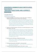 JOSEPHINE MORROW DOCUMENTATION QUESTIONS  2024|2025 QUESTIONS AND CORRECT ANSWERS 