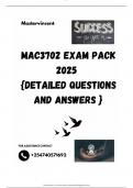 MAC3702 EXAM PACK 2025  {DETAILED QUESTIONS AND ANSWERS }