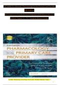 TEST BANK For Edmunds' Pharmacology for the Primary Care Provider, 5th Edition by Constance G Visovsky & Cheryl H Zambroski & Rebecca M Lutz | Verified Chapter's 1 - 73 | Complete Newest Version