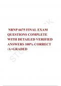  NRNP 6675 FINAL EXAM QUESTIONS COMPLETE WITH DETAILED VERIFIED ANSWERS 100% CORRECT /A+GRADED