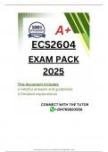 ECS2604 EXAM PACK 2025