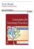 Test Bank for Concepts for Nursing Practice 4th Edition by Jean Foret Giddens| 9780323809825|All Chapters 1-57| LATEST