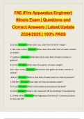 FAE Questions (ILLINOIS) | Questions and Correct Answers | Latest Update 2024/2025 | 100% PASS