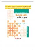 TEST BANK for Timby's Fundamental Nursing Skills and Concepts, 12th Edition by Loretta A Donnelly-Moreno, Verified Chapters 1 - 38, Complete Newest Version