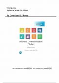 Test Bank for Business Communication Today, Global Edition 15th Edition by Courtland Bovee, John Thill, All Chapters |Complete Guide A+