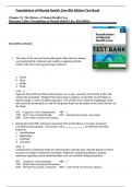 Foundations of Mental Health Care 8th Edition Test Bank by Michelle Morrison-Valfre 