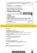 Pearson Edexcel Level 3 GCE History Advanced Subsidiary PAPER 2: Depth study Paper reference 8HI0/2A Option 2A.1: Anglo-Saxon England and the Anglo-Norman Kingdom, c1053–1106 Option 2A.2: England and the Angevin Empire in the reign of Henry II, 1154–89 MA