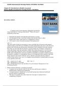 Health Assessment for Nursing Practice 7th Edition Test Bank by Susan Fickertt Wilson, Jean Foret Giddens