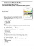 Health Informatics 2nd Edition Test Bank by Ramona Nelson, Nancy Staggers