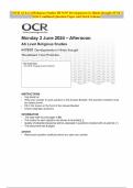 OCR AS Level Religious Studies H173/07 Developments in Hindu thought JUNE 2024 Combined Question Paper and Mark Scheme