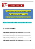 RN Community Health ATI Proctored Exam Retake (Version 1, 2, 3, 4) with Questions and Revised Correct Answers (2023 / 2024), 100% Passing Score Guarantee