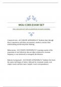 WGU C365 EXAM SET WITH GUARANTEED ACCURATE ANSWERS 