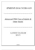 (PMHNP) D346 NURS 6439 - Advanced PMH Care of Adults & Older Adults- Latest OA Exam 2024.