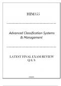 (Devry) HIM355 Advanced Classification Systems & Management - Latest Final Exam Review Q & S