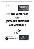 FPT3701 EXAM PACK 2025  {DETAILED QUESTIONS AND ANSWERS }