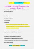 RD EXAM PREP-MNT Questions and  Answers Grade A+